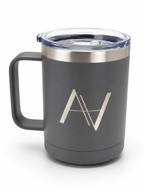 Gray Travel Mug (15oz) | Arthur Alan